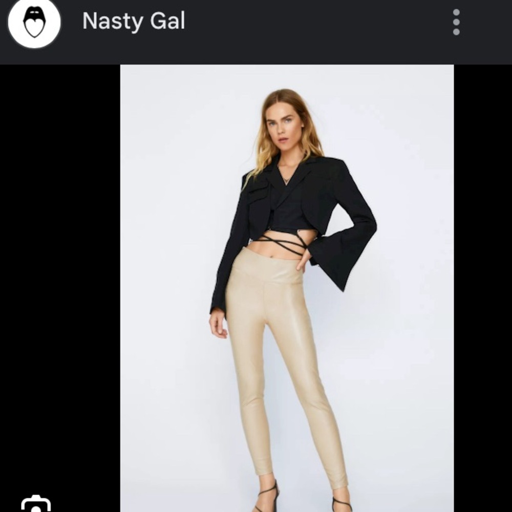 Nasty Gal Faux Leather Leggings
